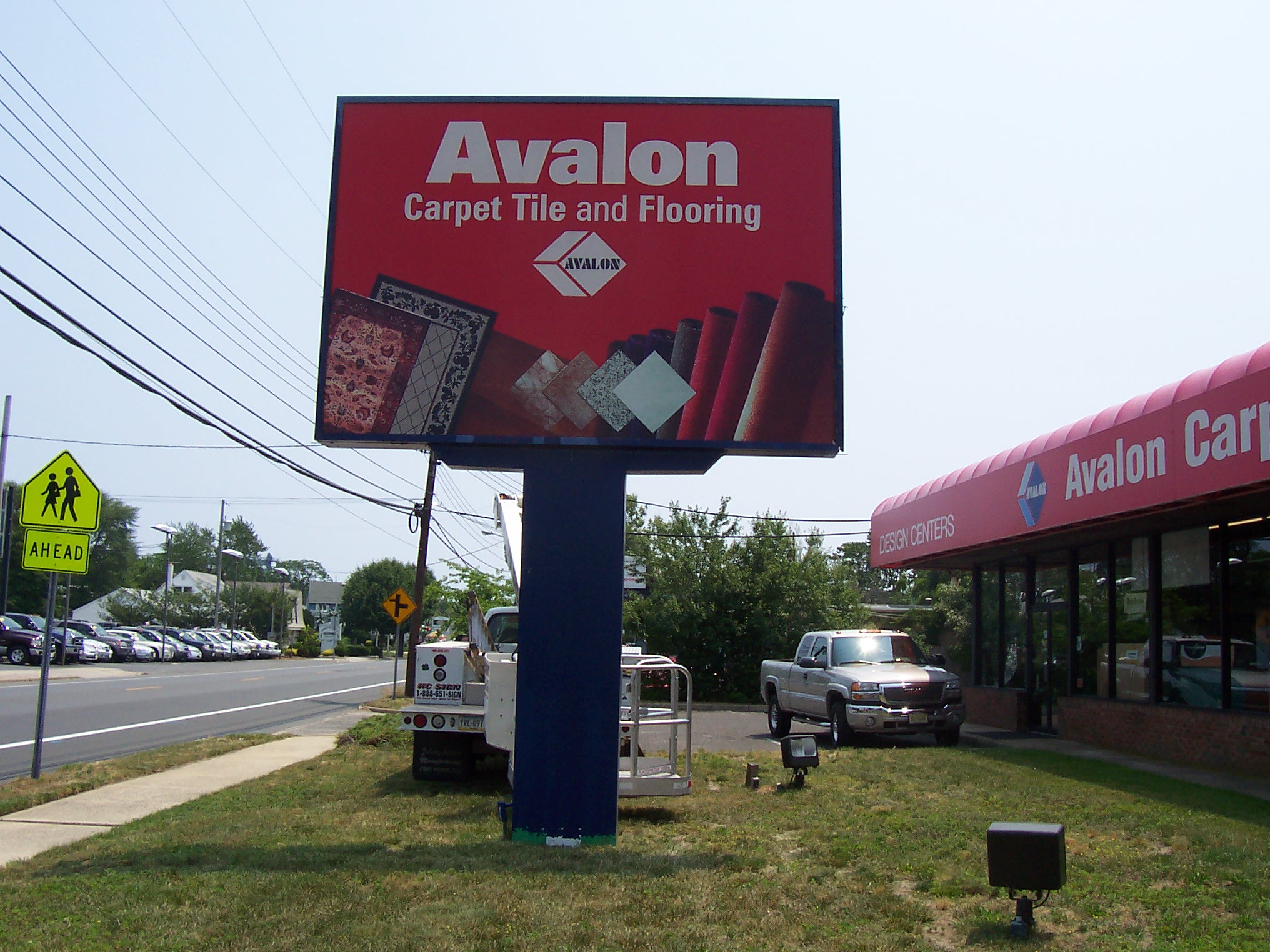 Pylon signs can be enhanced with LED to attract visitors.